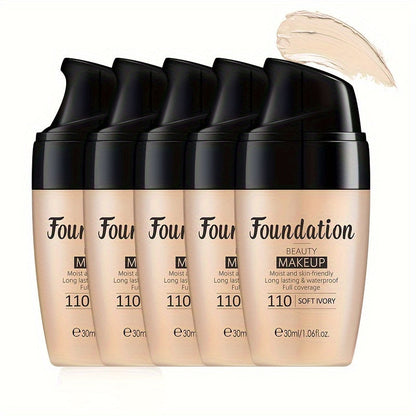 30ml Pump Liquid Foundation Multipack with Soft Ivory, Natural or Tan 3- and 5-Bottle Options
