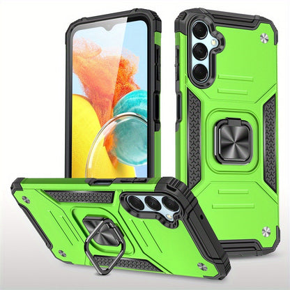 Phone Case Dual-Layer PC and TPU Ring-Kickstand Cover for Samsung Galaxy A15 5G in Three Colors