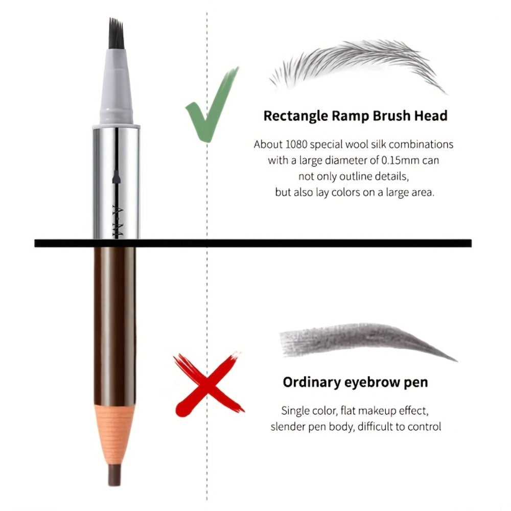 Waterproof Eyebrow Pen Fluffy Quick-Dry, for Makeup, Travel and Everyday Vanity Use, with the Listed Configuration