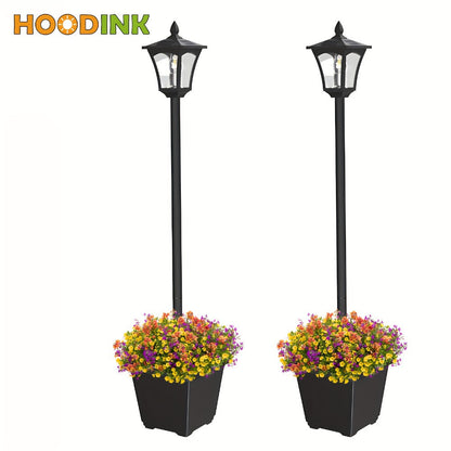 Solar Post Light Outdoor Garden Pathway Lamp 60LM White LED for Entryways, Bedrooms and Living Spaces