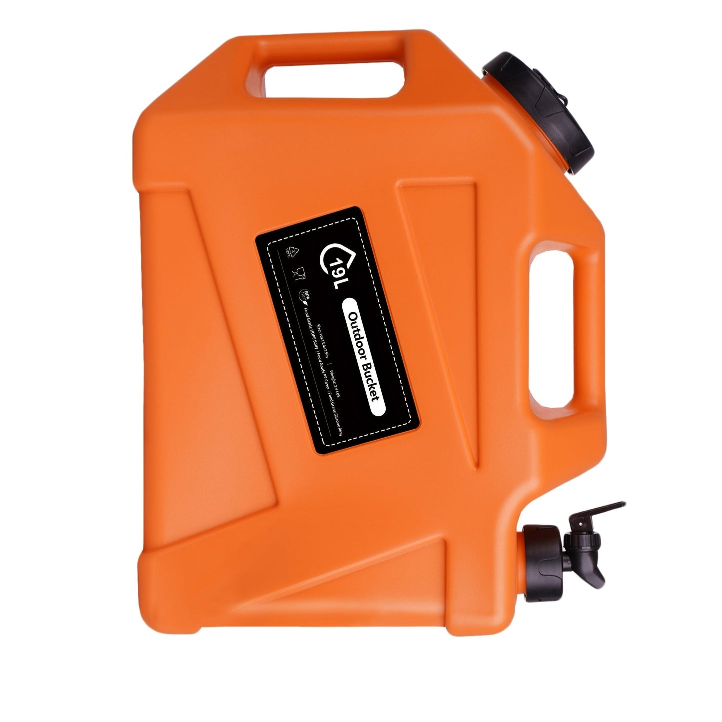Water Storage Container with Spigot 2 Handles BPA Free PVC Collapsible Water Jug for Camping Outdoor RV Hiking Emergency Survival Portable