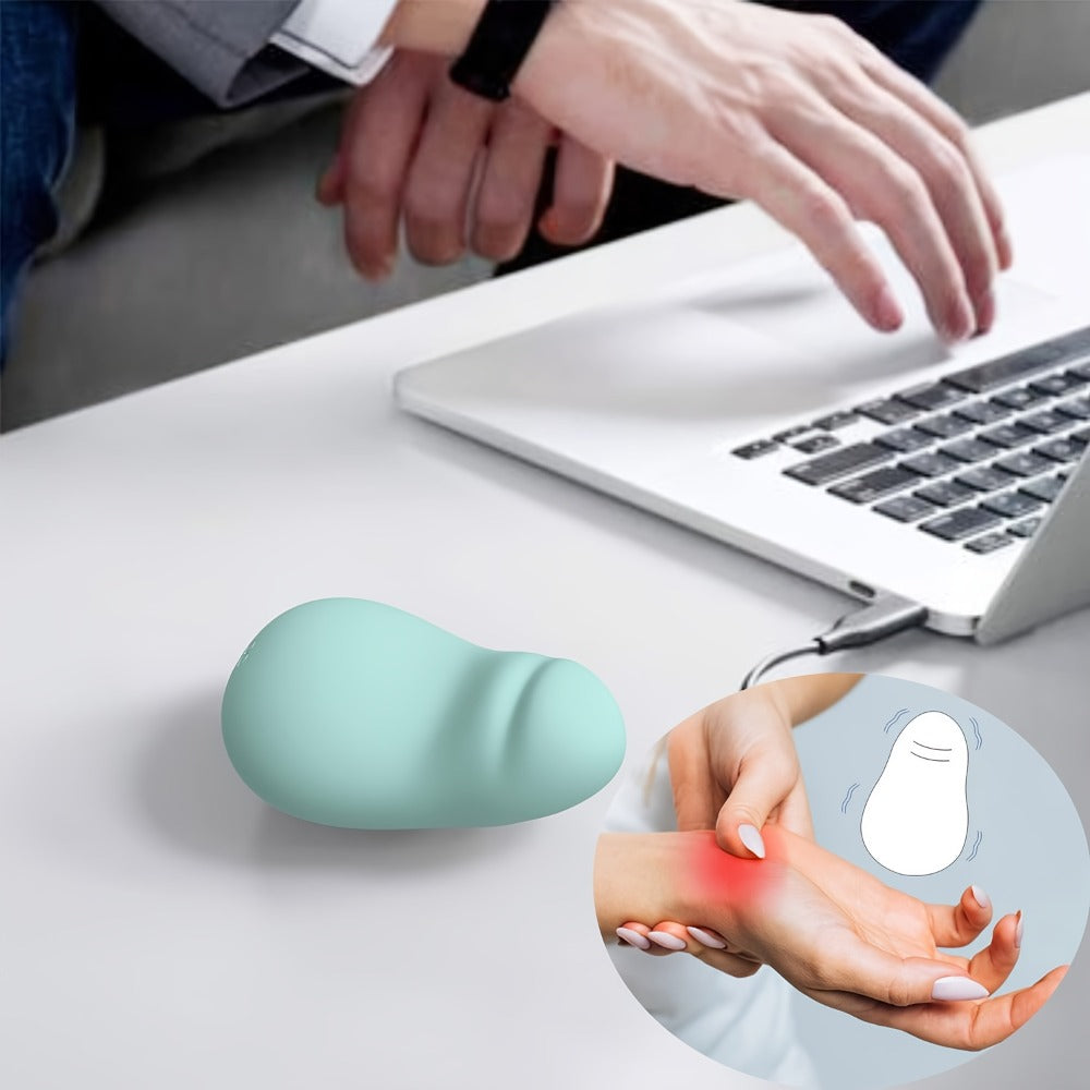 Electric Hand Massager with Vibrating Ball, Multi-Functional Squeeze Therapy Device for Finger Massage
