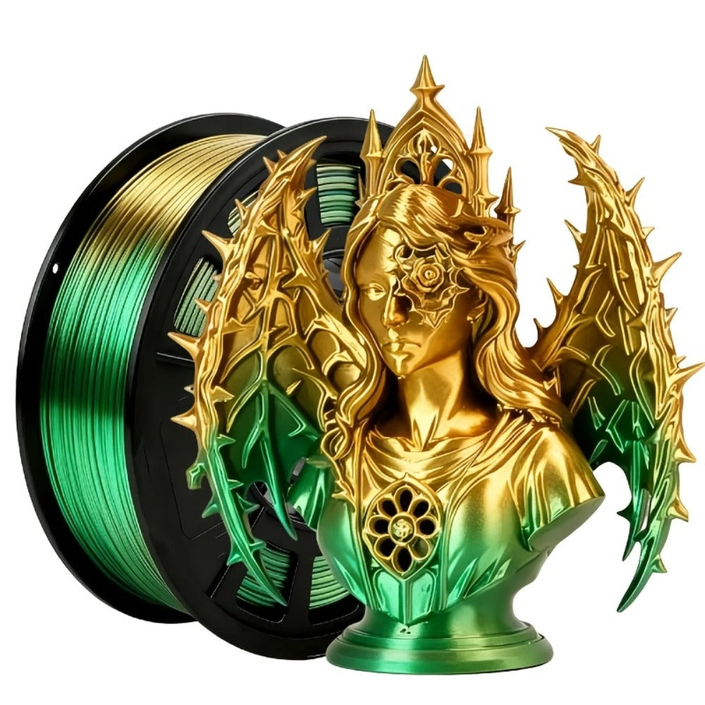 3D Printer Filament Dual-Color PLA 1.75mm 250g Spool with Nine Two-Tone Color Combinations