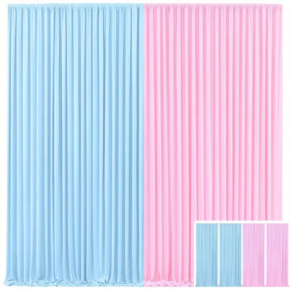 Elegant Fabric Backdrop Curtains 4pcs with Poles 59x85in Non-Transparent Wrinkle-Free Party Photo for an Everyday Personal Care Routine