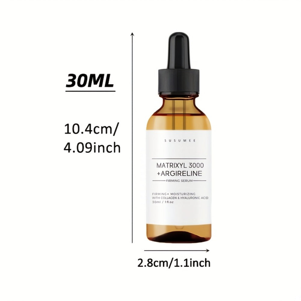 Face Serum with Matrixyl 3000, Argireline, Collagen and Hyaluronic Acid in a 30ml Amber Dropper Bottle