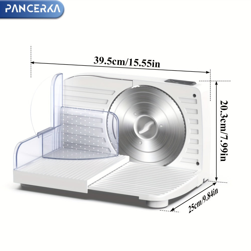 Electric Meat Slicer 0-15mm Adjustable Thickness, Home & Commercial Deli Food Cutter for Meat, Vegetables