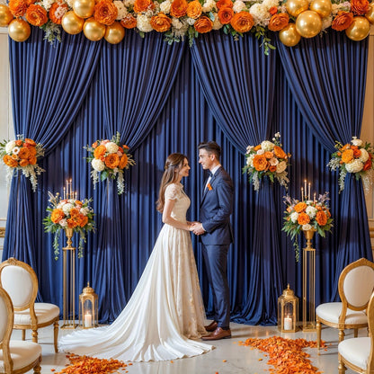 Elegant Fabric Backdrop Curtains 4pcs with Poles 59x85in Non-Transparent Wrinkle-Free Party Photo for an Everyday Personal Care Routine