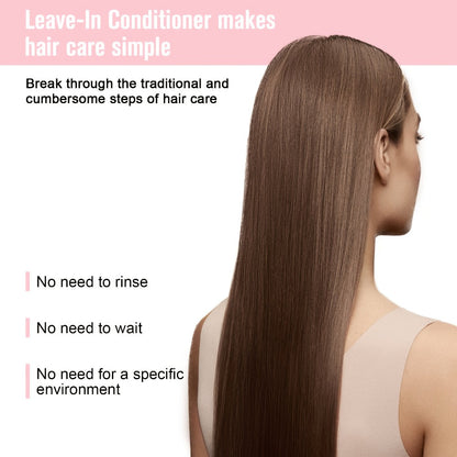 Leave-In Conditioner Spray & Detangling Hair Brush Set - Anti Frizz Smoothing Glycerin Formula for Home, Travel and Salon Hair Styling