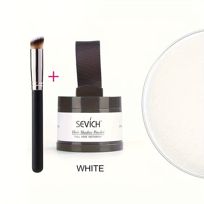 Thinning Hair Root Coverage Powder with Brush, Instant Hairline Concealer Natural Shadow Effect