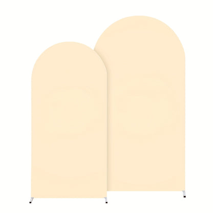 Wedding Arch Cover 2pcs Stretchable Wrinkle-Free Polyester Tight-Fit Arch Banner Covers for an Everyday Personal Care Routine