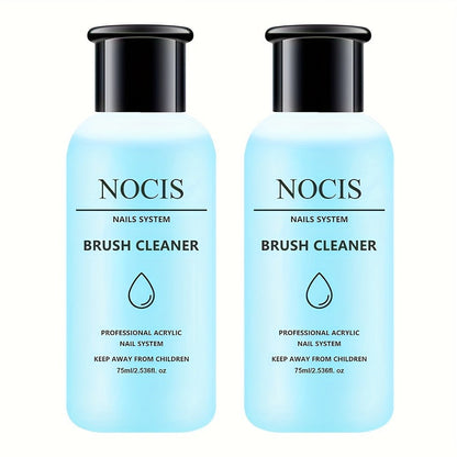 Acrylic Nail Brush Cleaner & Conditioner 2-Pack Wash Pen for Home and Salon Manicures, with the Listed Configuration