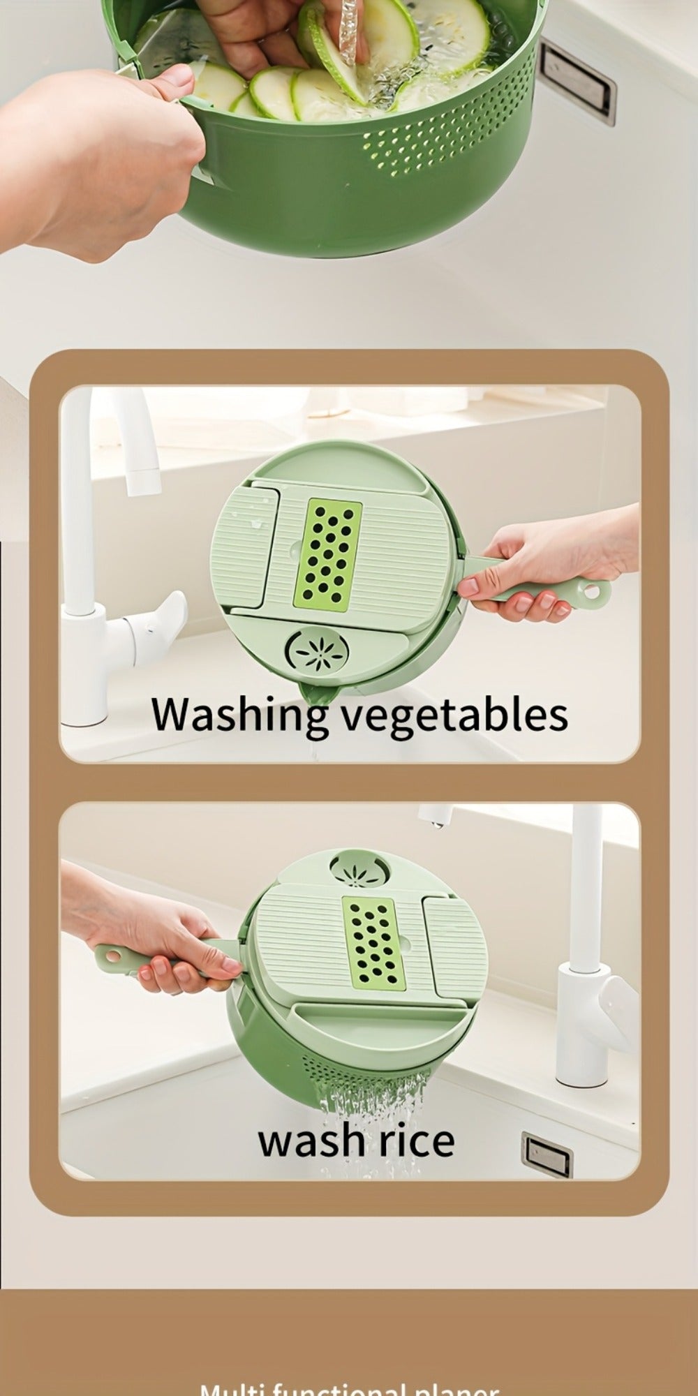 Vegetable Chopper 16-in-1 Manual Food Processor with Container, Onion Dicer, Potato Slicer, Garlic Mincer