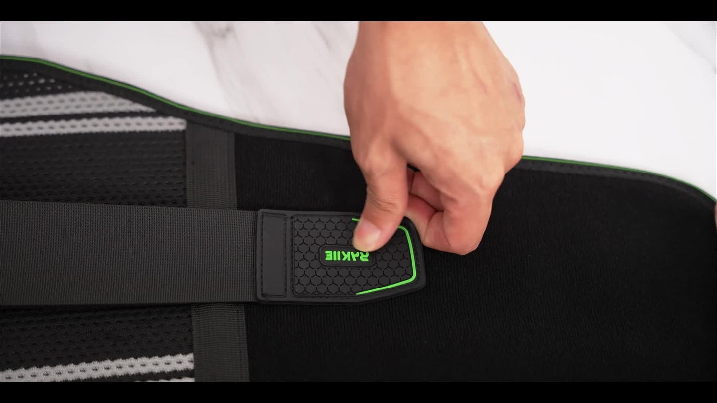 Lumbar Support Back Brace with Massage Pad for Men Women Breathable Lower Back Support Belt Adjustable Strap Pain Relief Posture Corrector