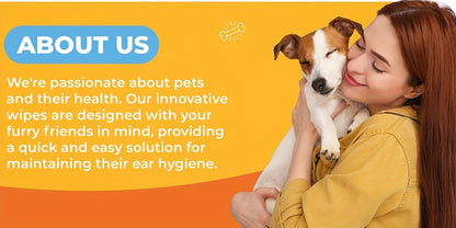 Pet Cleaning Wipes for Dogs & Cats – Ear Wipes Eye Wipes Dental Wipes Teeth Cleaning Kit, Soothing Deodorizing Itch Relief Coconut Scent