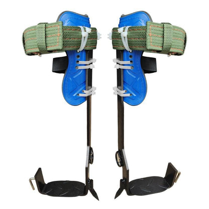 Tree Climbing Spikes Gear Set with Ankle Straps Portable Climbing Tools for Tree Maintenance Fruit Harvesting Hunting Observation Outdoor