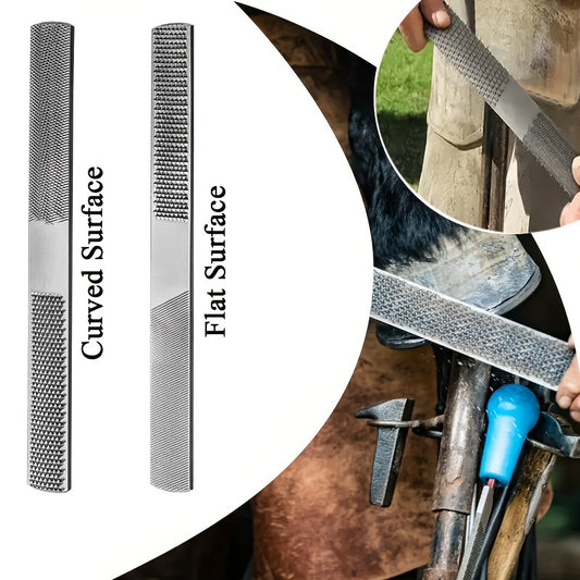 Hoof Trimming Kit 9-Piece Professional Farrier Tools – 10" Carbon Steel Hoof Nippers, Shears, Nail Clipper