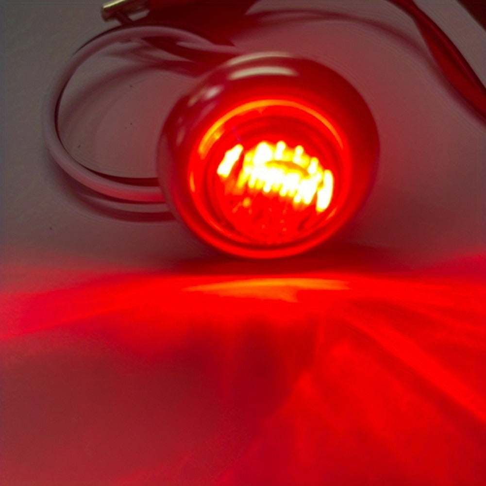Marine Boat Lights 20 Pack, DC 12V Submersible LED Side Marker Lights for Boat Transom Stern Tail Yacht, Round Courtesy Navigation Lights