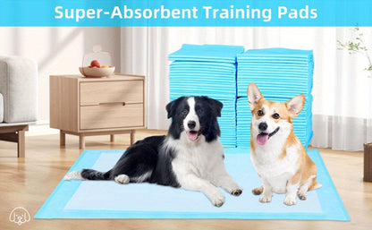 Dog Urine Pads Super Absorbent 23.6"x23.6" – Ultra-Thick Puppy Training Pads & Pet Toilet Pads, Rapid Liquid Lock