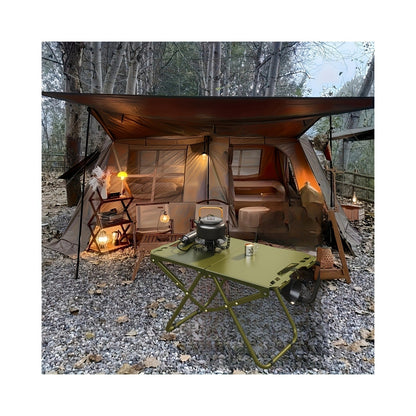 Folding Camping Table Portable Lightweight 3-Leg Outdoor Table for Picnic BBQ, for Camping, Travel and Outdoor Use