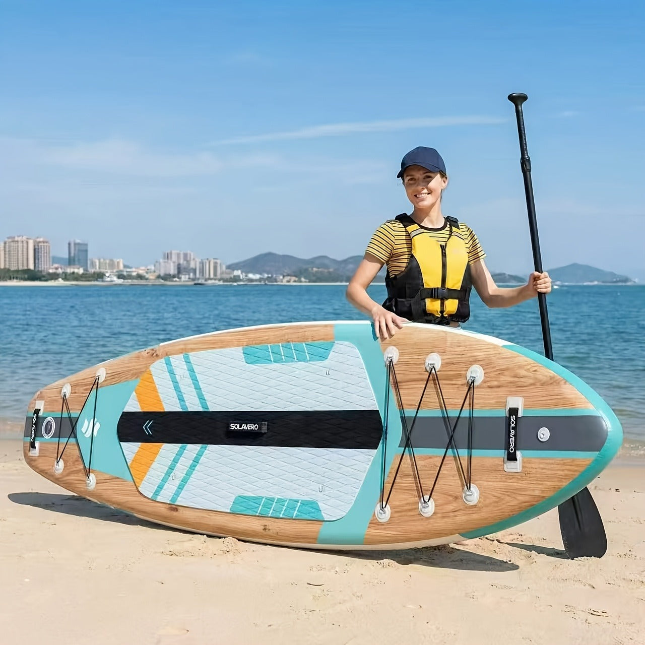 Stand Up Paddle Board Inflatable SUP 10'6" & 11'6" – Non-Slip EVA Deck, 180kg Capacity, All-in-One Accessories Kit with Pump