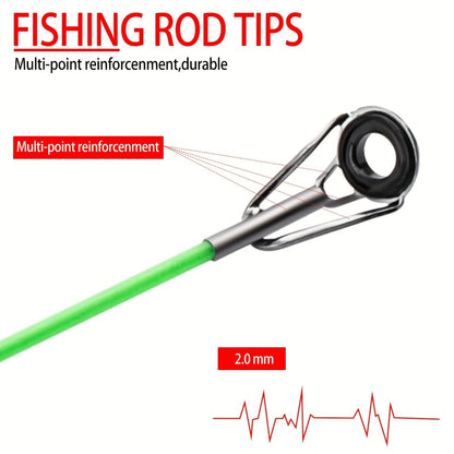 Baitcasting Rod and Reel Combo Set – Medium-Fast Action Telescopic Fishing Rod with Line, Lures, Accessories Box & Carry Bag