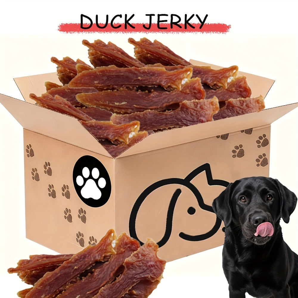 Dog Treats Duck Jerky Bundle with Bite, Duo and Mixed Chew Choices in Five Retained Pack Options