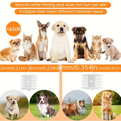 Dog Grooming Vacuum 8-in-1 & 9-in-1 with Dryer Function – 2.2L Large Cup, Low Noise Pet Grooming Vacuum for Shedding, 6 Grooming Tools