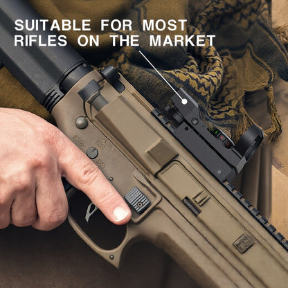 Red Green Dot Sight 33mm with 4 Reticle Modes – Dual Illuminated Rifle Scope, 1x Magnification, 1 MOA Adjustment