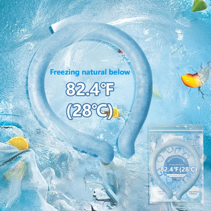 Cooling Neck Ring 3-Pack – Wearable Ice Gel Tube Wrap for Hot Weather, Outdoor Sports, Heat Relief & Hot Flashes, Freezes at 28°C