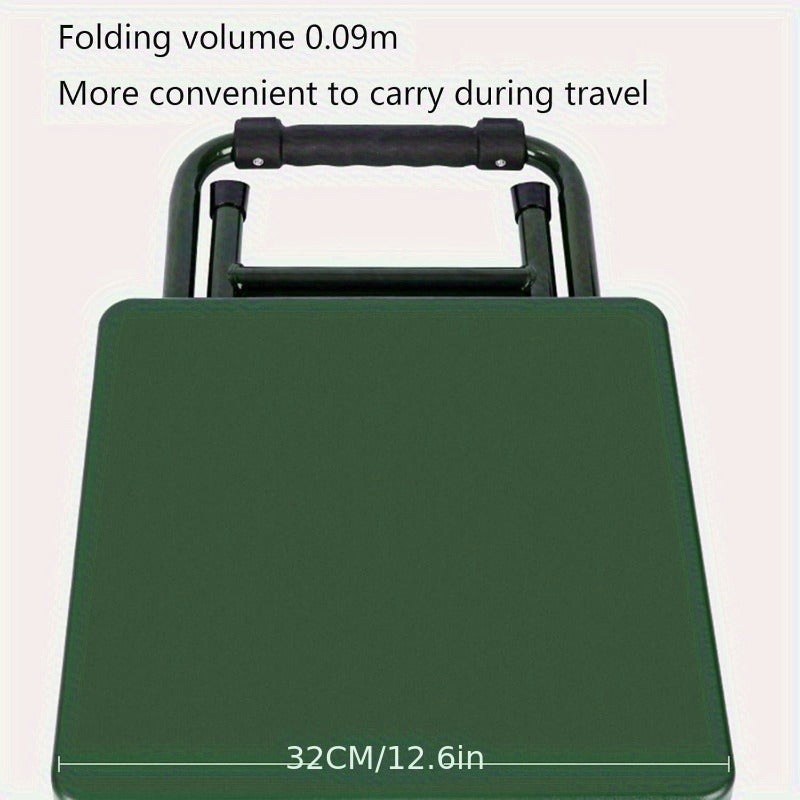 Portable Folding Camping Chair with Backrest – Lightweight Stainless Steel Frame, 150kg Load Capacity, Compact Outdoor Chair for Hunting