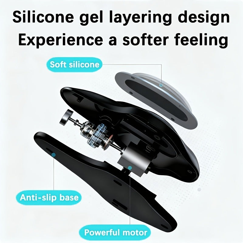 Pelvic Floor Trainer Electric Massage Cushion – 6 Vibration Modes, Wireless Rechargeable, Hip & Leg Muscle Training for Men Women