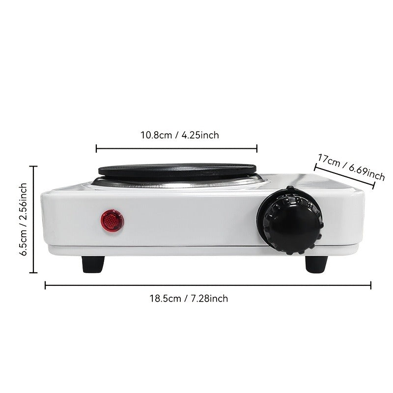 Electric Stove Desktop 5-Speed Temperature Control, Portable Electric Burner for Home & Camping, Compact Quick-Heating Countertop Stove