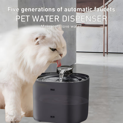Pet Water Fountain 77oz with Filter Replacement – Cat Dog Automatic Water Dispenser Ultra Quiet Recirculating Purification Large Capacity