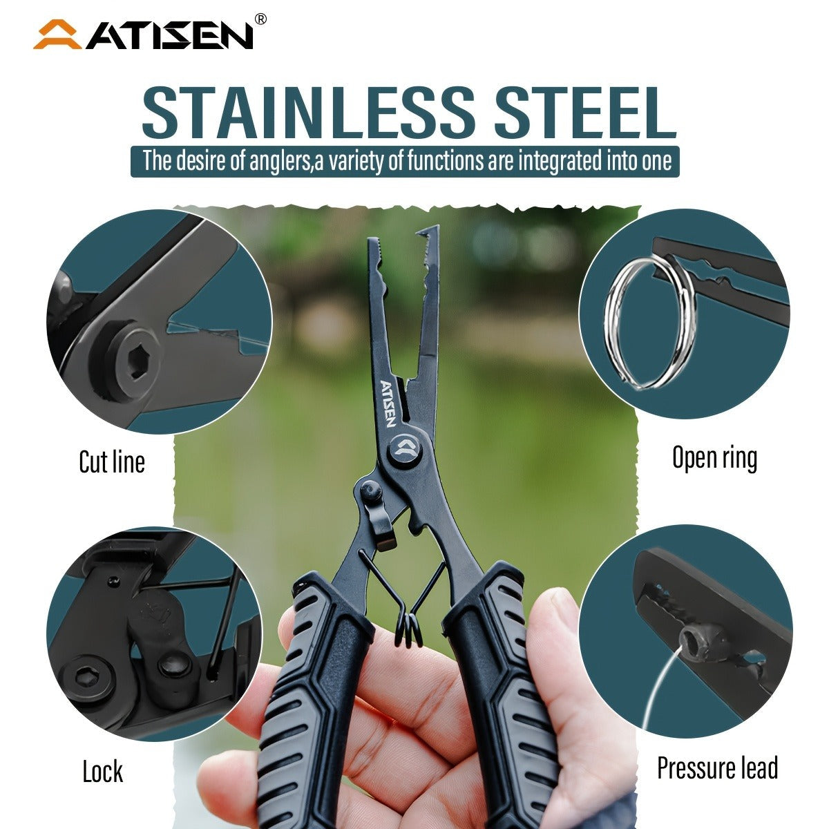 Fishing Knife Set 106PCS – Bait Knife, Luya Tongs, Knife Sharpener, Fishing Line Clippers & Anti-Loss Stretch Rope