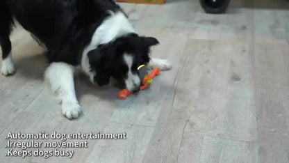 Automatic Rolling Dog Ball Toy with Rope – Motion-Activated Wicked Ball with Voice Recording, Interactive Self-Moving Stimulation Toy