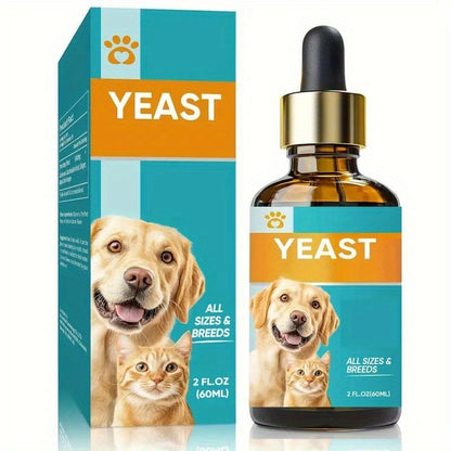 Dog Antifungal Yeast Supplement Drops – All Breed Canine Yeast Overgrowth Support | Natural Liquid Formula, 2.03oz per Bottle