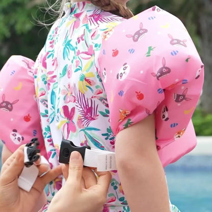 Kids Swim Vest Floating Jacket – Adjustable Straps, Lightweight, Cute Cartoon Pattern for Boys Girls Beginners