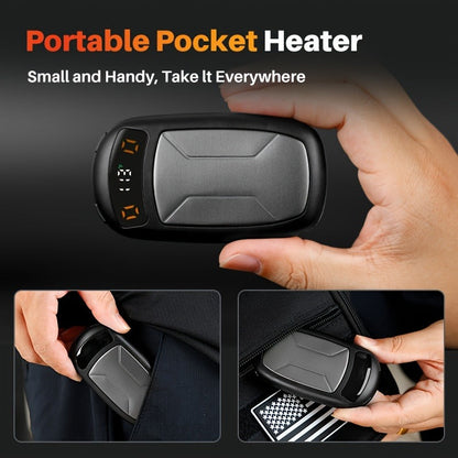 Rechargeable Hand Warmers with COB Light 2 Pack, Magnetic USB Electric Pocket Hand Warmer 12 Hours Heat, Portable Reusable Handwarmer