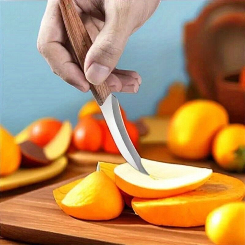 3-Piece Carving Knife Set Fixed Blade Whittling Knives – Portable Multifunctional Peeling Knife with Anti-Slip Outdoor Log Handle