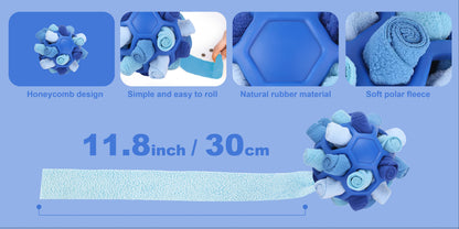 Snuffle Ball Dog Toy – Interactive Foraging Treat Dispenser & Slow Feeder Puzzle Toy for Small Medium Large Dogs