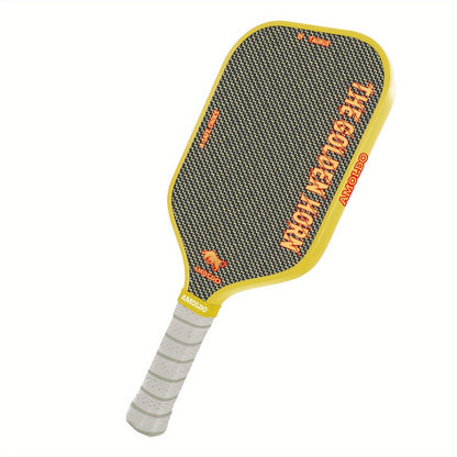 Titanium Pickleball Paddle 16mm Wire Woven Surface PP Honeycomb Core Hot Pressed Power Control Spin Pickleball Racket for Beginner