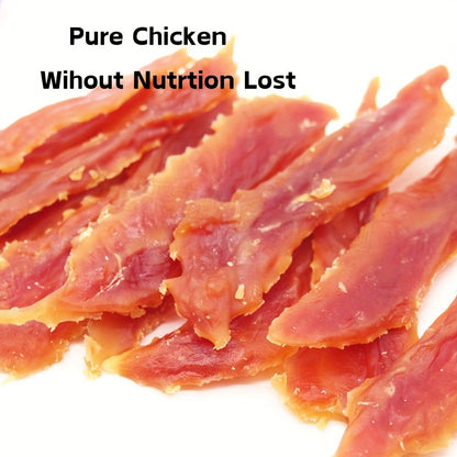Chicken Jerky Dog Treats Real Pure Chicken Duck High Protein Low Fat Long Lasting Chews Healthy Digestible Training Reward Snack 200g 400g