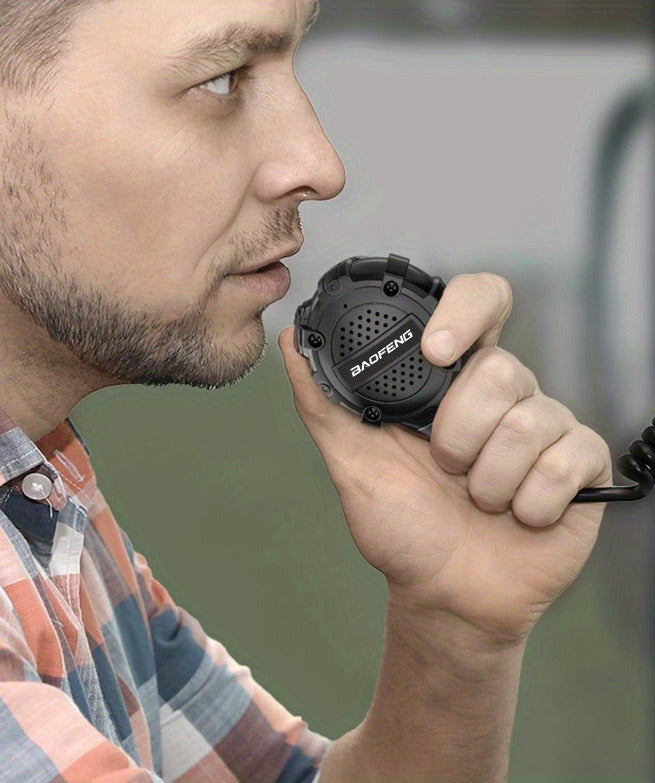 Walkie Talkie Remote Speaker Microphone H3 Lightweight Shoulder Mic PTT for Two Way Radio Clear Communication Outdoor Hiking Camping