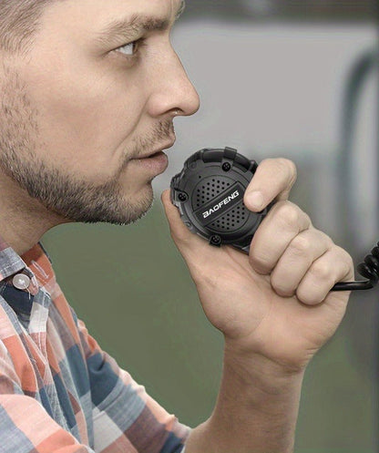 Walkie Talkie Remote Speaker Microphone H3 Lightweight Shoulder Mic PTT for Two Way Radio Clear Communication Outdoor Hiking Camping