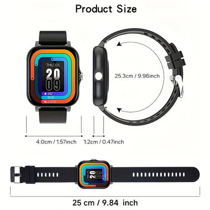Smartwatch Bluetooth Calling with 1.83" Full Touch Screen, Multiple Sport Modes, Music Control & Sedentary Reminder – Fitness Tracker
