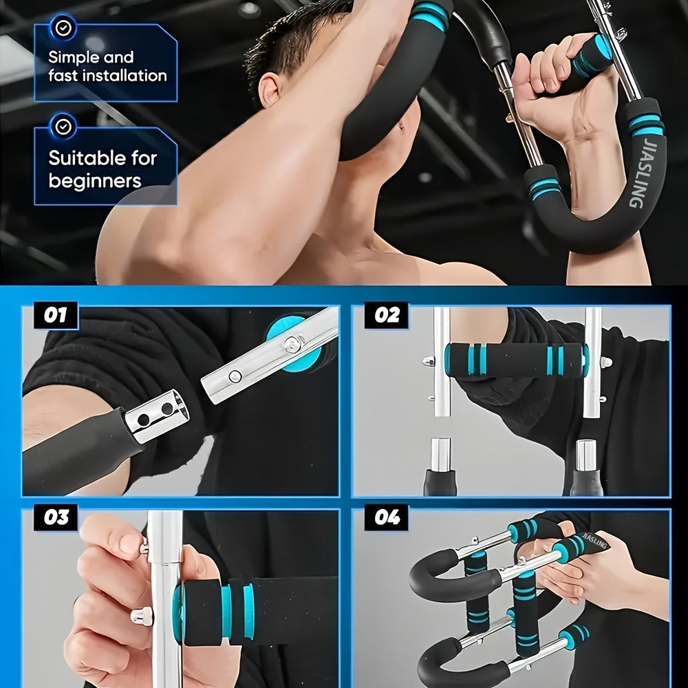 Fitness Equipment U-Shaped Spring Resistance Bar with Three Levels Two Modes and Three Color Options