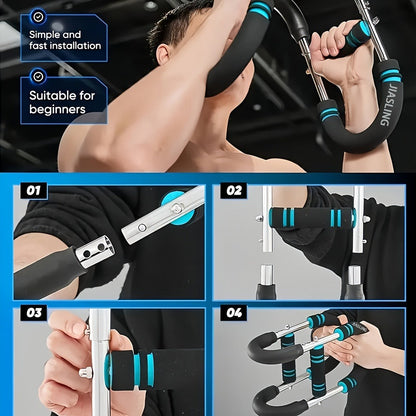 Fitness Equipment U-Shaped Spring Resistance Bar with Three Levels Two Modes and Three Color Options