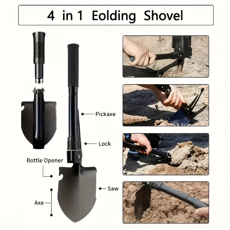 12- or 158-Piece Outdoor Tool and Supply Kits with Carry Pouch, Shovel and Fire-Starting Accessories