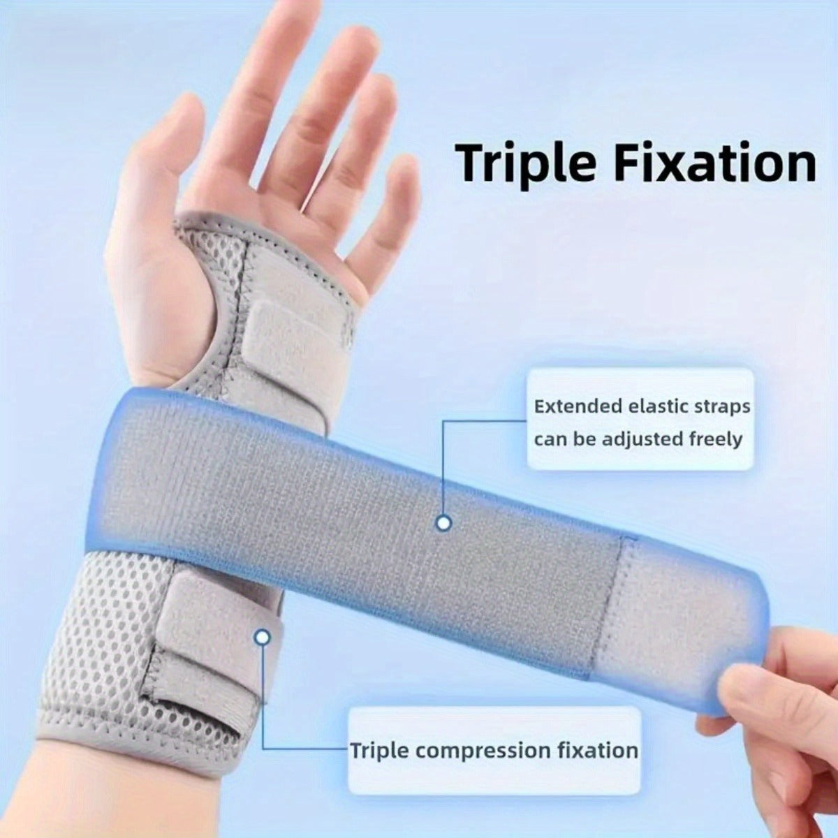 Carpal Tunnel Wrist Brace 2-Pack – Left & Right Hand Adjustable Compression Night Support Splint | One Size Fits All Wrist Stabilizer