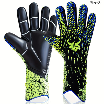 Soccer Goalkeeper Gloves with 4mm Grip Palm – Ventilated Goalie Gloves for Youth & Adults, Flexible Finger Protection, Sizes 6-10